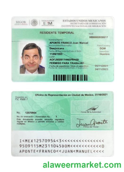 Mexico residence permit 2021-present